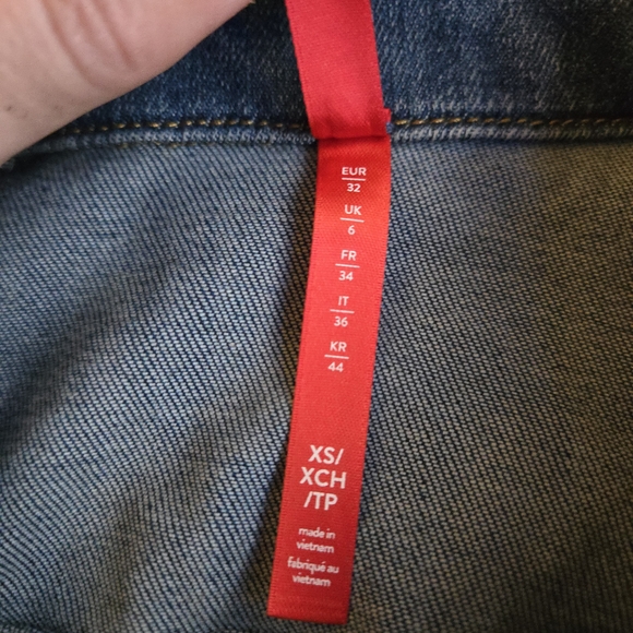 Spanx Tie-Front Summer Denim Jean Shirt Jacket Twilight Indigo Shacket - Picture 3 of 15